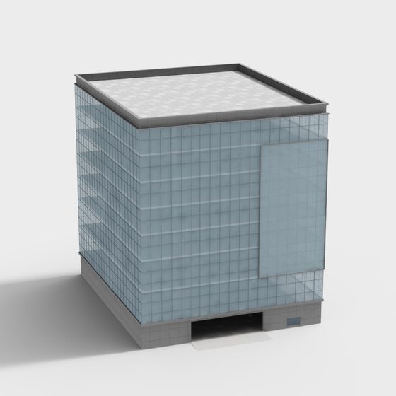 Futuristic High-Rise Building 3D model - City of Light