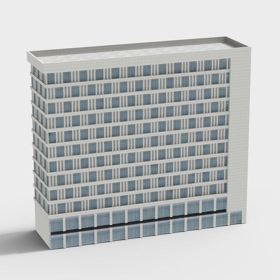 Futuristic Urban Skyscraper 3D model