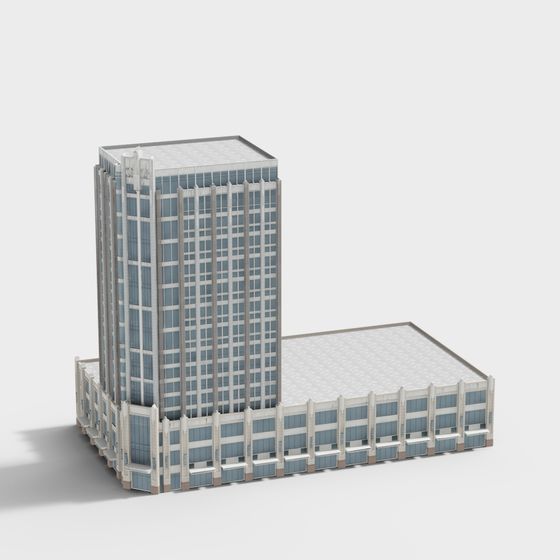 Urban Skyscraper 3D Model