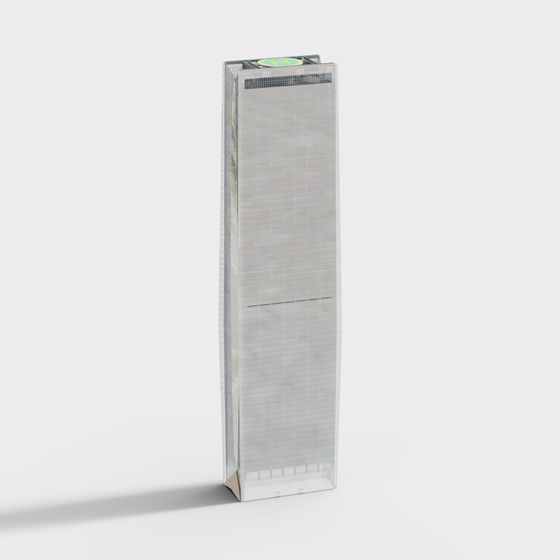 Futuristic City Light Skyscraper 3D model