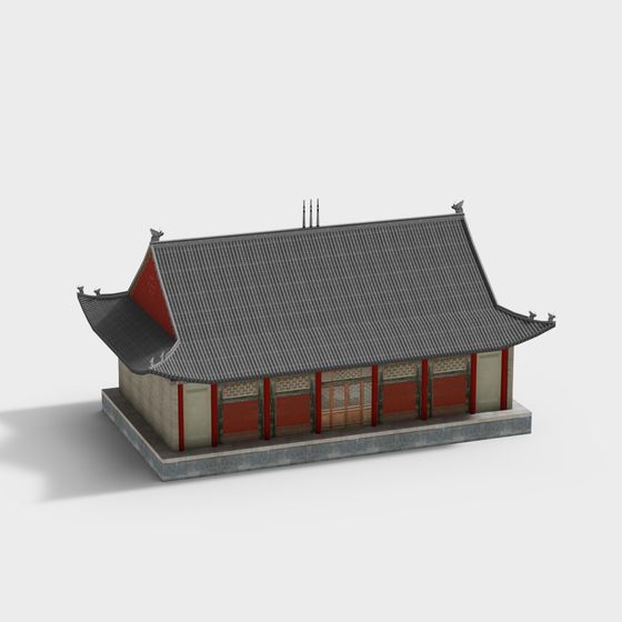 East Asian Traditional Architecture 3D model