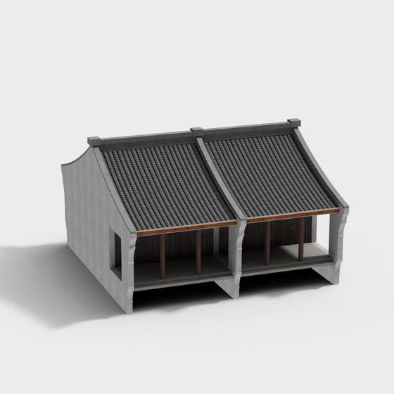 Ancient Charm Cottage 3D model for Creative Projects