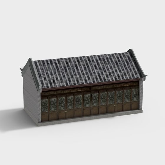Traditional Eastern Architecture 3D model