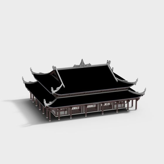 Traditional Eastern Architecture 3D model