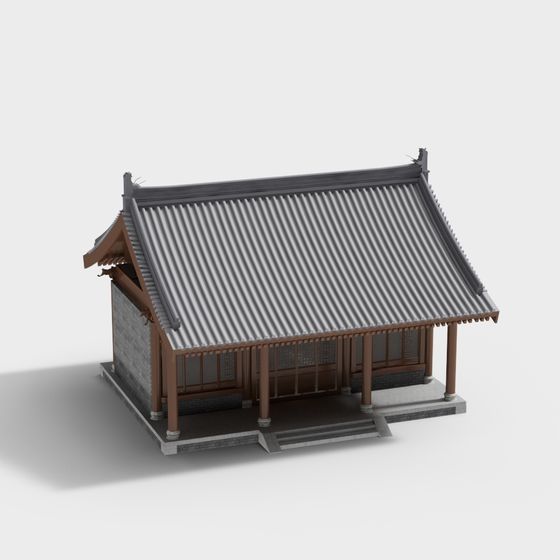 Elegant Traditional Chinese Architecture 3D model