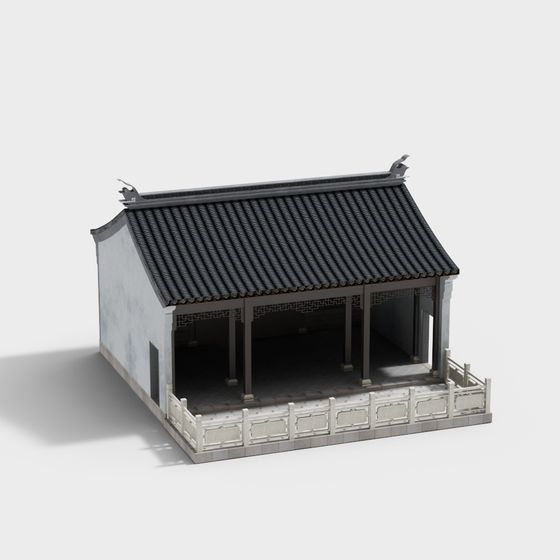 Ancient Style Pavilion 3D model