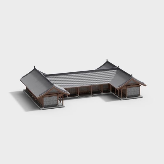 Traditional East Asian Architecture 3D model
