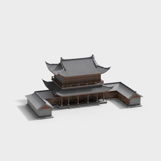 Stunning East Asian Traditional Architecture 3D model