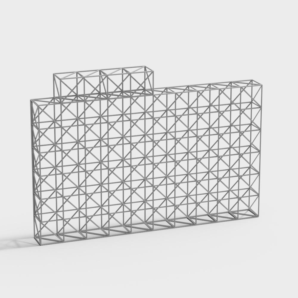 Futuristic Wall 3D model