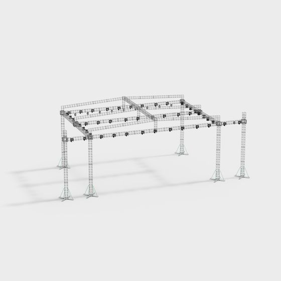 Industrial Truss 3D model