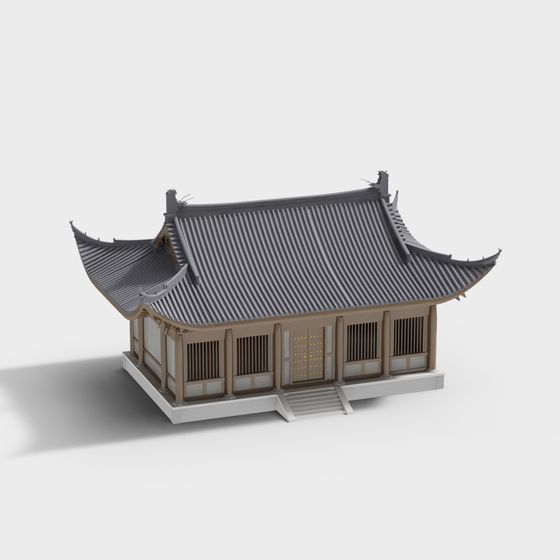 Traditional East Asian Architecture 3D model
