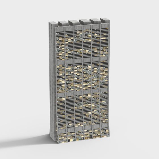 Urban Light Skyscraper 3D model