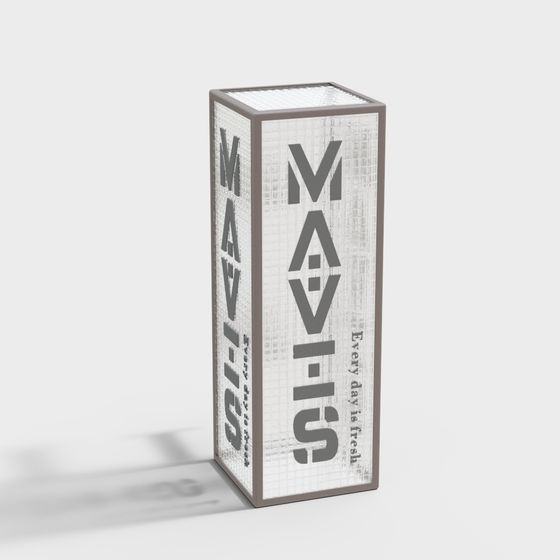 Mavis Low Poly 3D Model - Modern Design