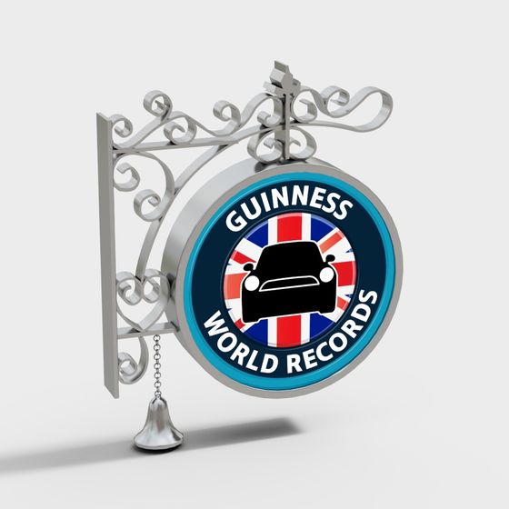 Guinness World Records Logo 3D model