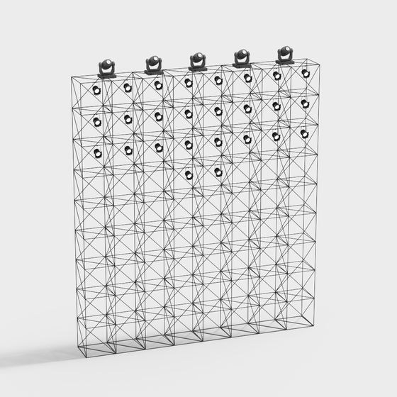 Dynamic LED Wall 3D model