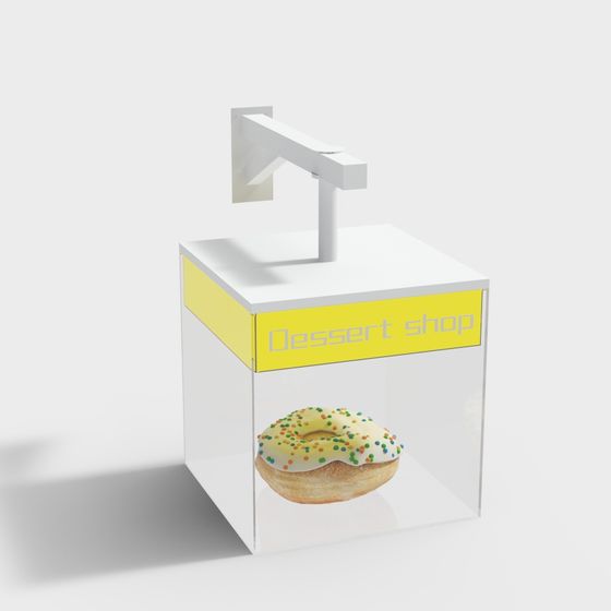 Charming Dessert Shop Display 3D model