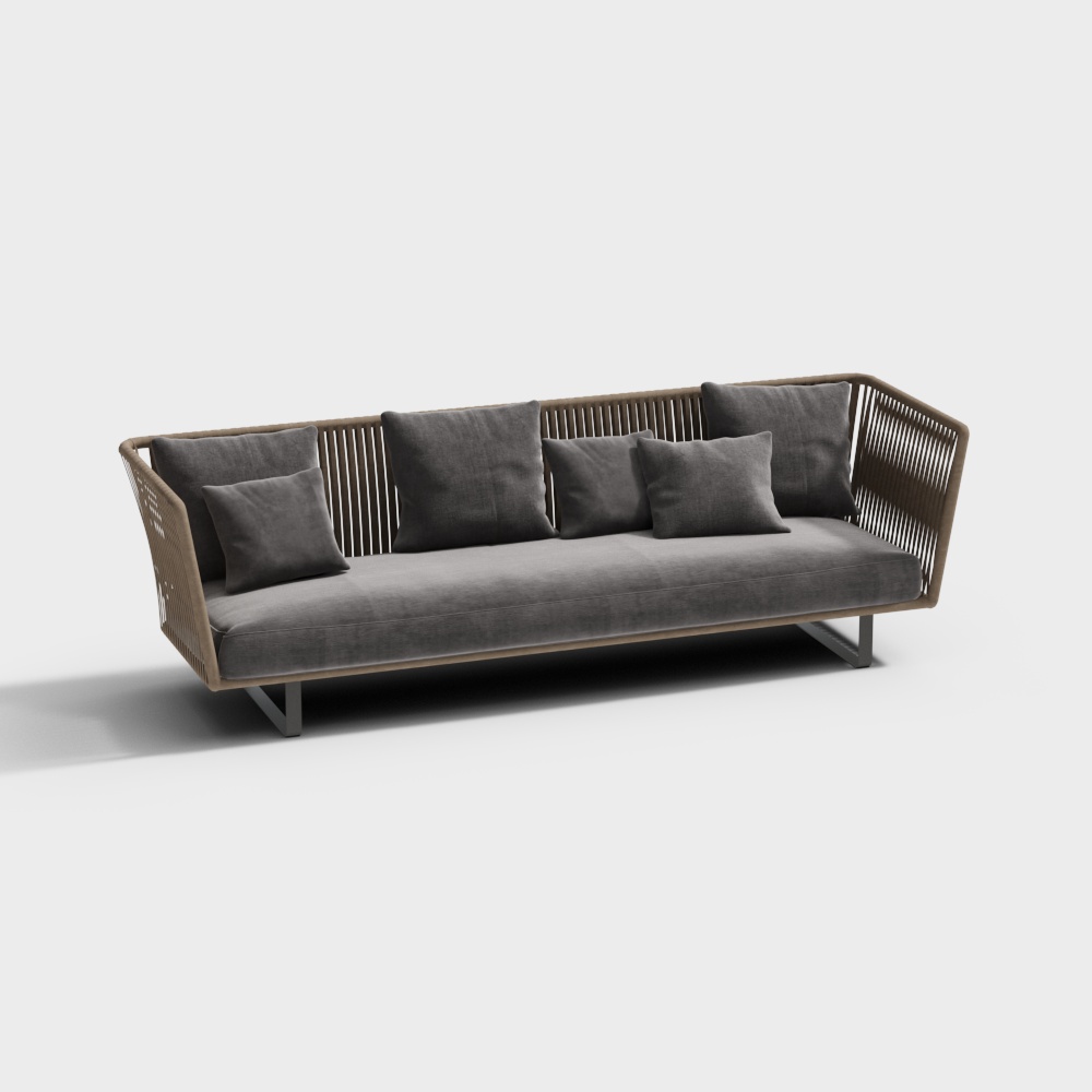 Outdoor multi-person sofa