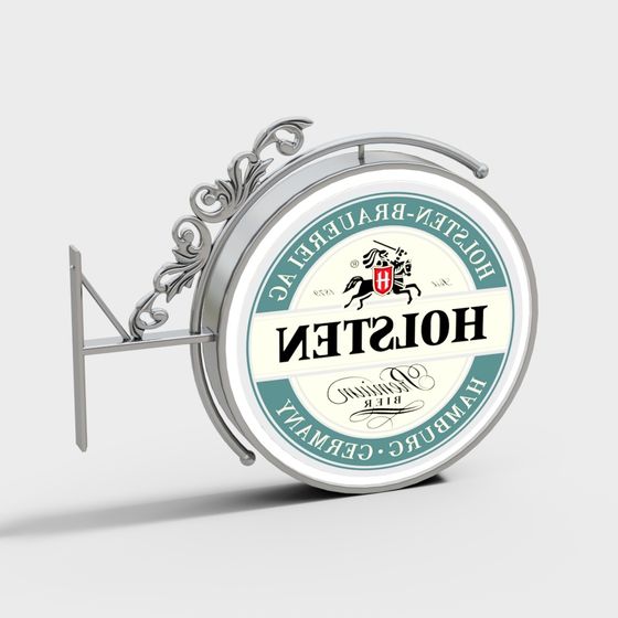 Hofst Beer Logo 3D Model Design