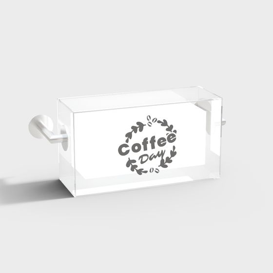 Transparent Coffee Box 3D Model