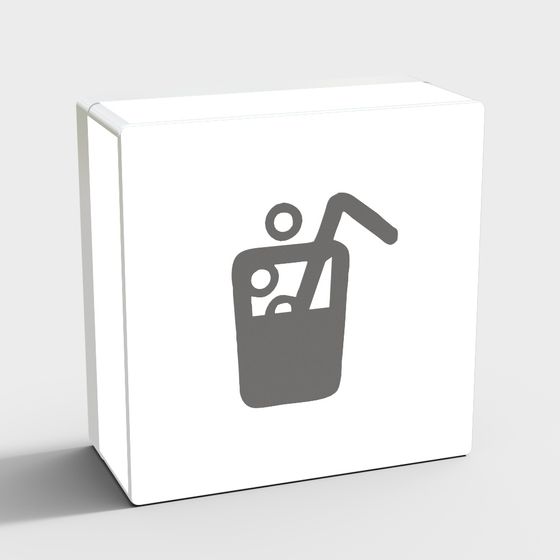 Stylish Low-Poly Ice Cream Cup 3D model