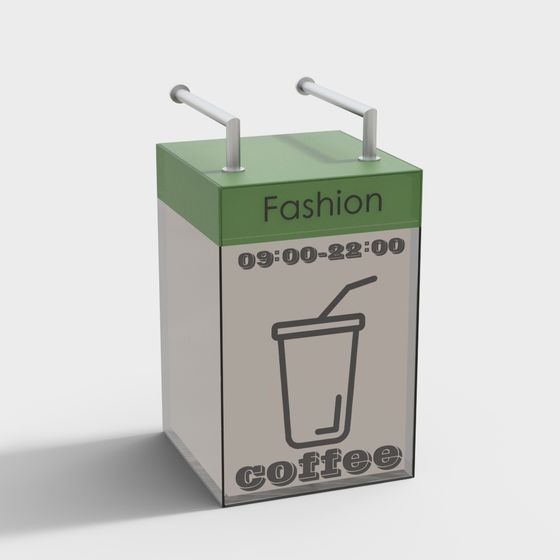 Stylish Coffee Station 3D model for Modern Designs