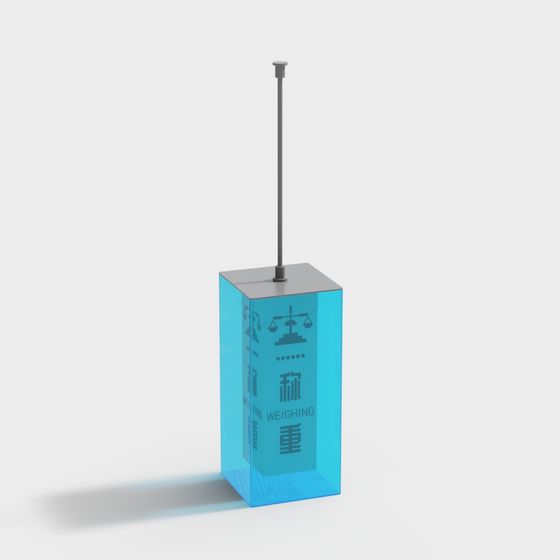 Unique Low-Poly Weighing Scale 3D model