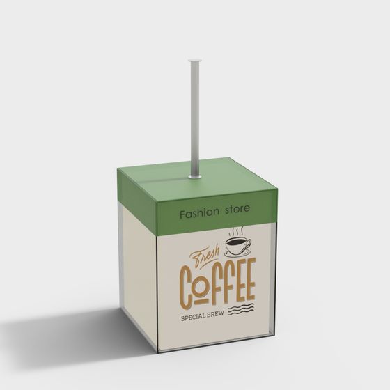 Stylish Coffee Machine 3D model for Modern Spaces