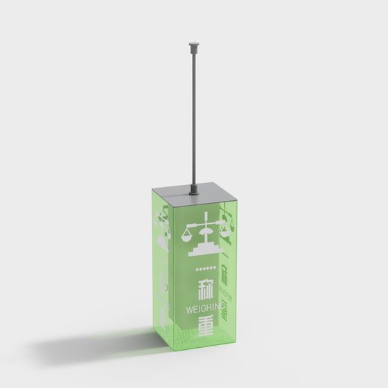 Elegant Low-poly Balance Scale 3D model