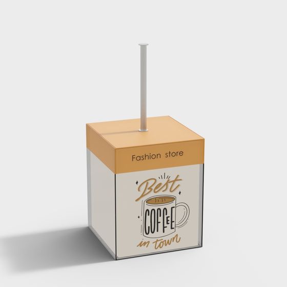 Coffee Shop Display Box 3D model