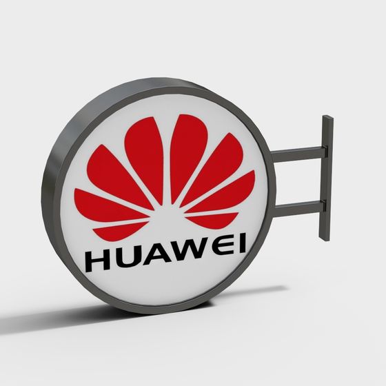 Huawei Logo 3D Model Design