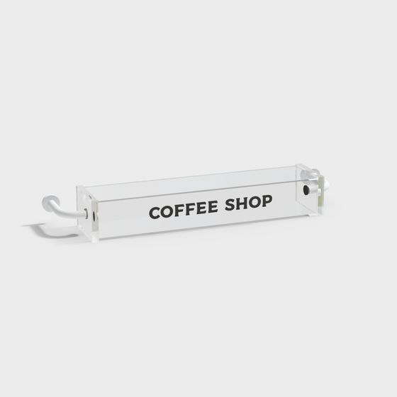 Coffee Shop Sign 3D model