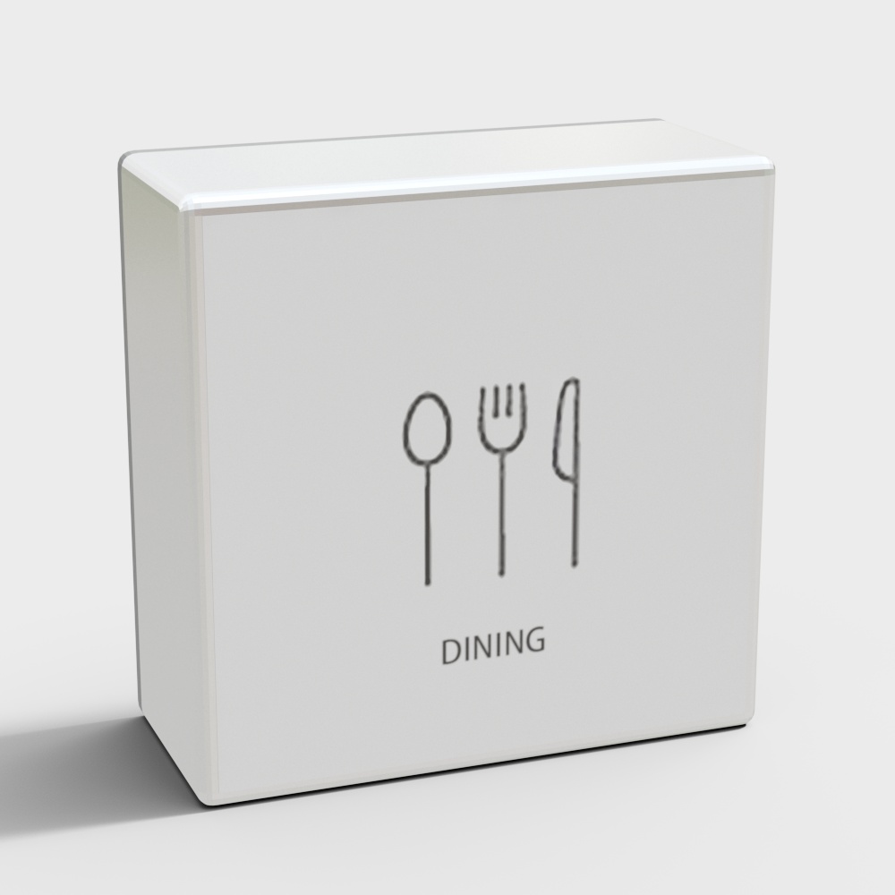 Light box of restaurant