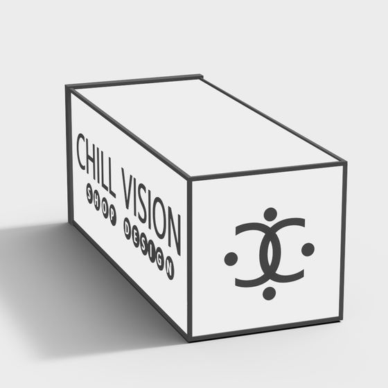 Chill Vision Shop Design Display Case 3D model