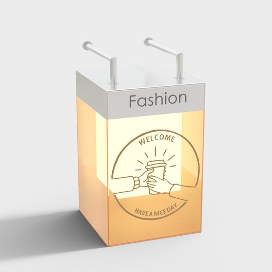 Stylish Display Cabinet 3D model