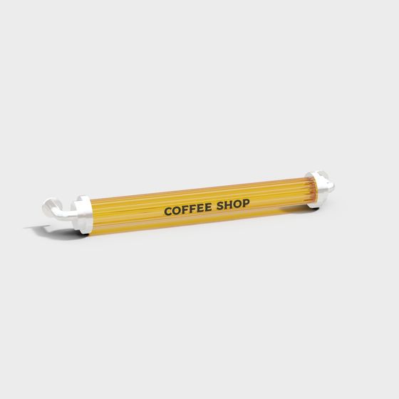 Coffee Shop Neon Sign 3D model