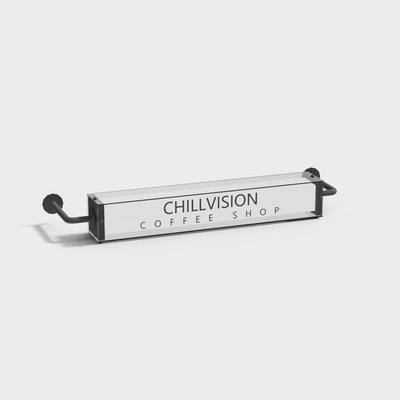 Chillvision Coffee Shop Sign 3D model