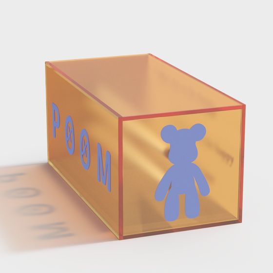 Poom Box 3D model for Creative Projects