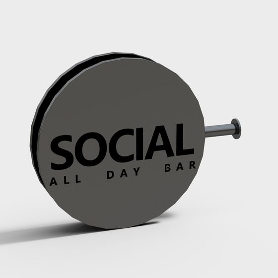 Social All Day Bar 3D model
