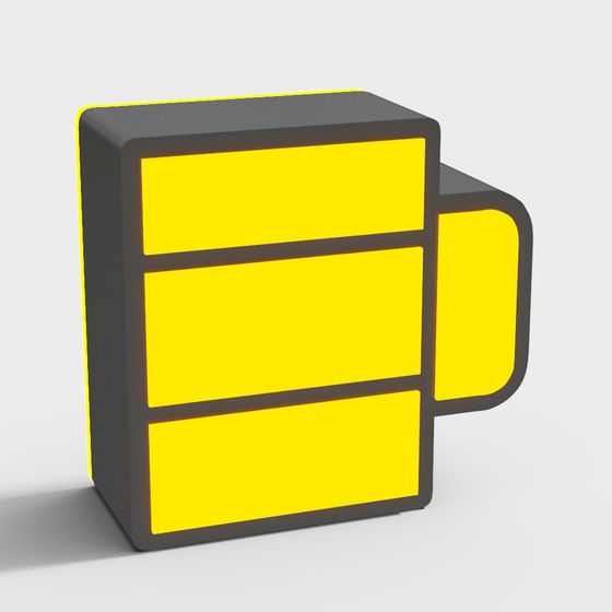 Cube Stack 3D model - Unique Geometric Design