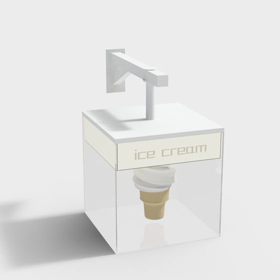 Charming Ice Cream Machine 3D model for Creative Projects