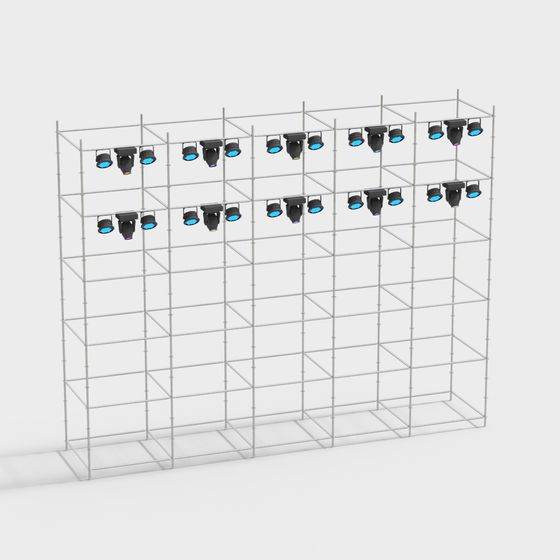 Stage Lighting Rig 3D model