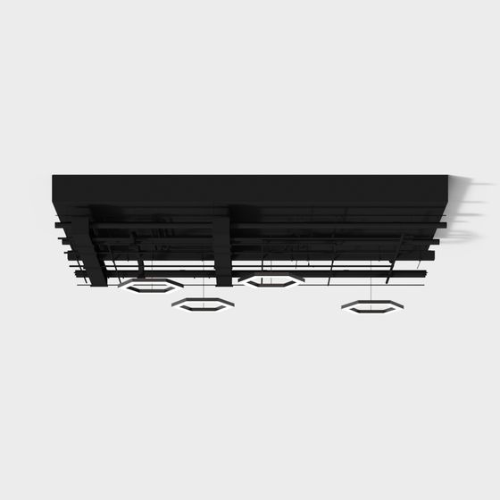 Futuristic Urban Ceiling 3D model