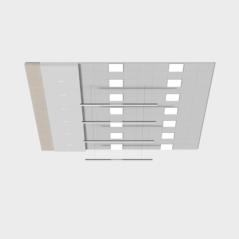 เพดานพื้นที่สาธารณะสำนักงาน