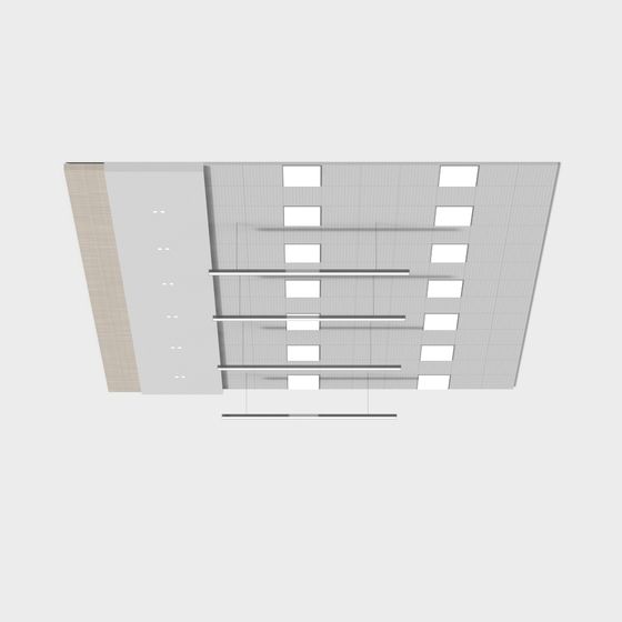 Elegant Low-Poly Ceiling 3D model