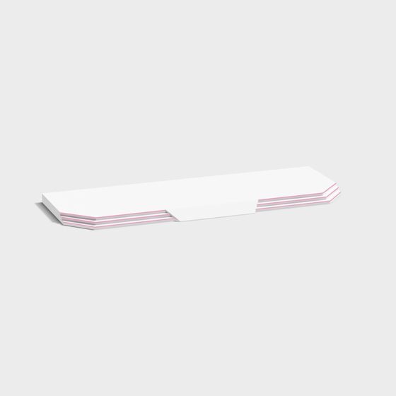 Streamline Shelf 3D model for Modern Design