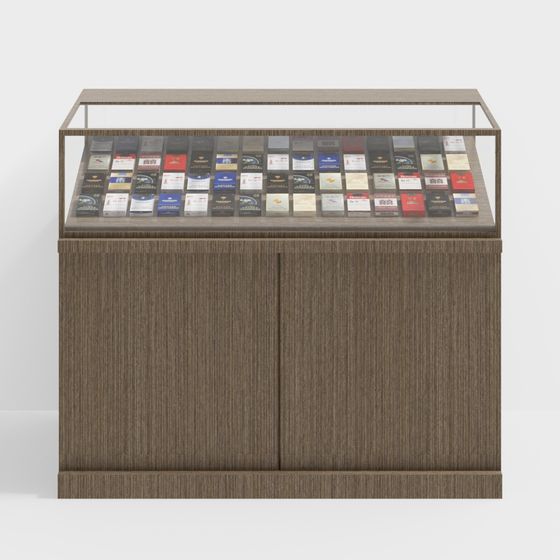 Stylish Cigarette Display Case 3D model