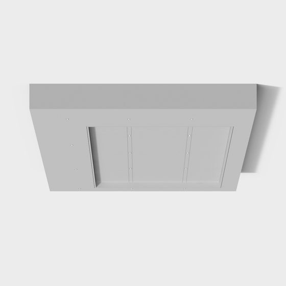 Minimalist Ceiling 3D model with Detailed Textures