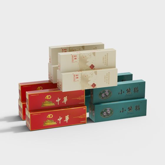 Low-Poly Decorative Packaging Boxes 3D model