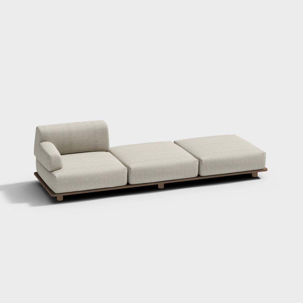 Outdoor multi-person sofa