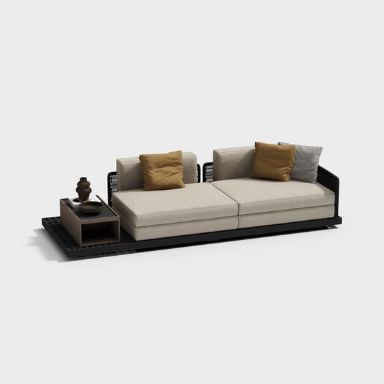 Urban Leisure Sofa 3D Model for Creative Spaces
